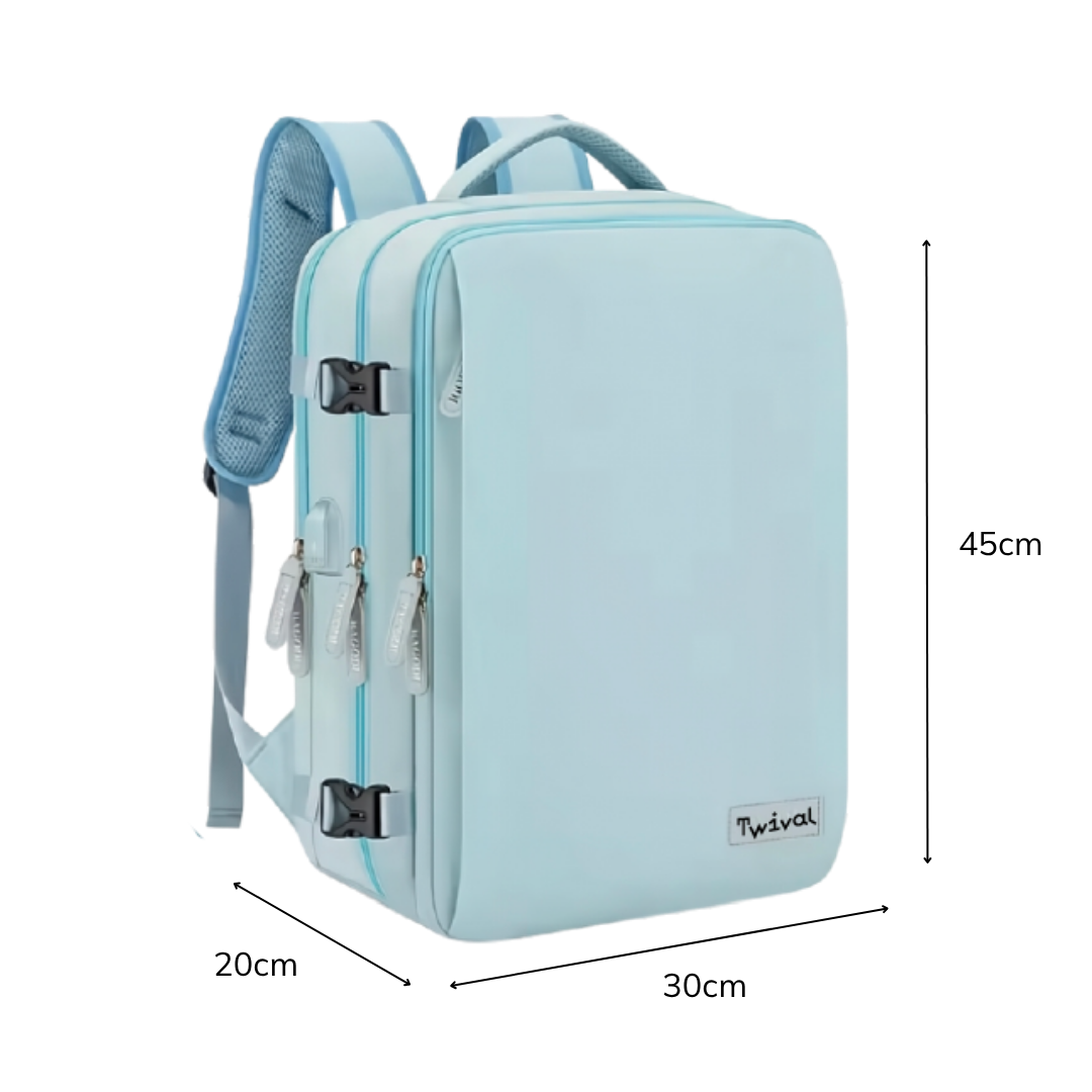 Twival Compact|Sac à dos cabine pensé pour voyager organisé